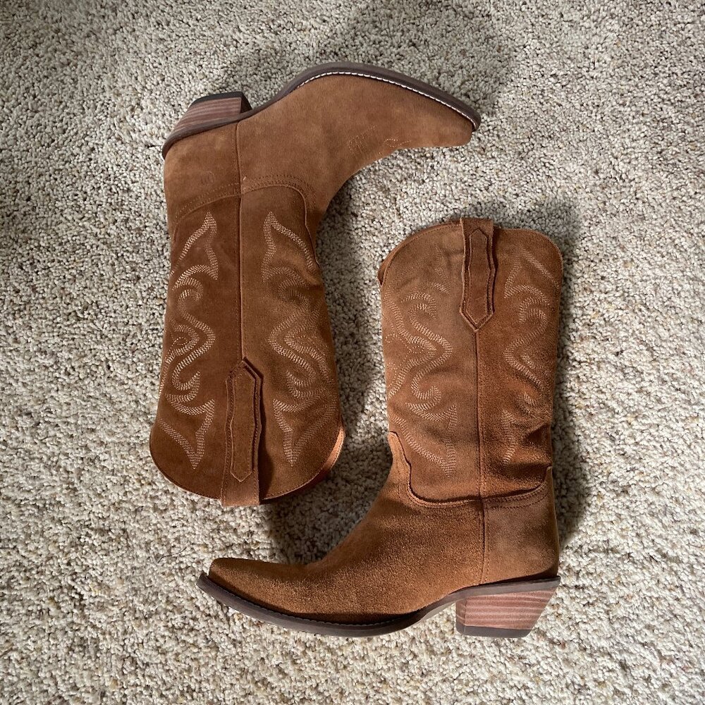 Dingo Suede Cowboy Boots